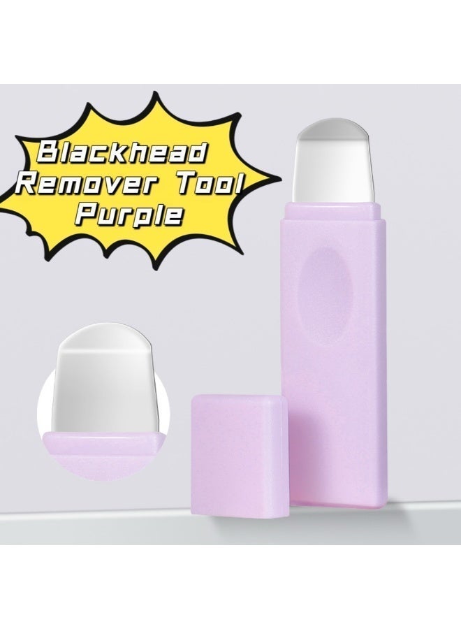 Myonly 2 PCS Blackhead Remover Tool, Dual-Head Face Spatula & Pore Cleaner for Deep Facial Cleansing, Nose & T-Zone Scraper Skincare Tool for Men and Women (Purple+Green) - Image 5